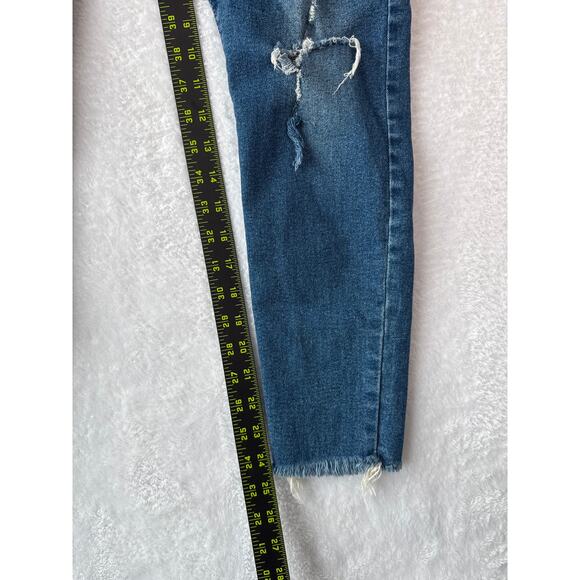 Lucky Brand Stella Skinny Jeans 6/28 Ankle Destroyed Distressed Raw Hem - Picture 5 of 9